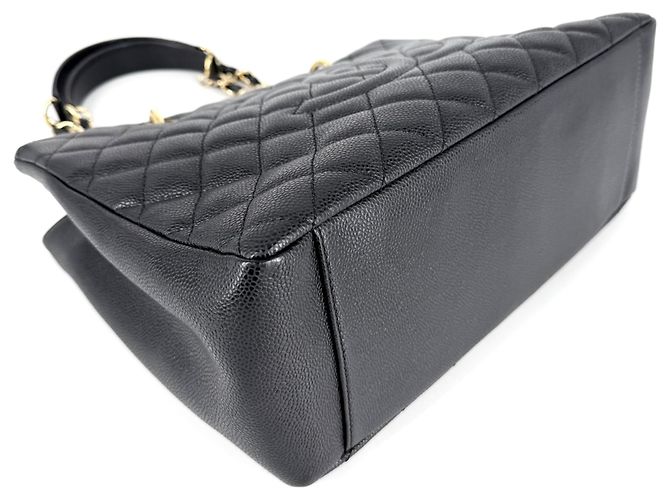 Sac cabas à chaîne Chanel GST Matelassé pour femme Noir - vue 3