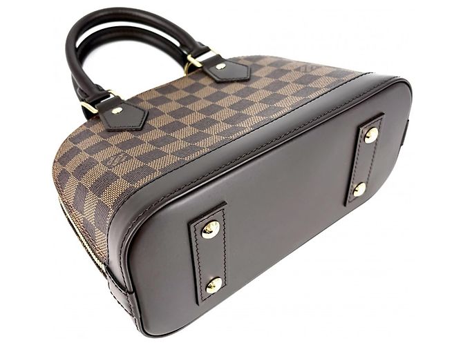 Borsa Louis Vuitton Damier Alma BB Marrone - vista 3