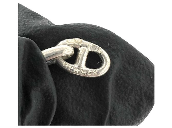 Hermès Collana HERMES Vintage Chaine d'Ancre TPM Argento - vista 3