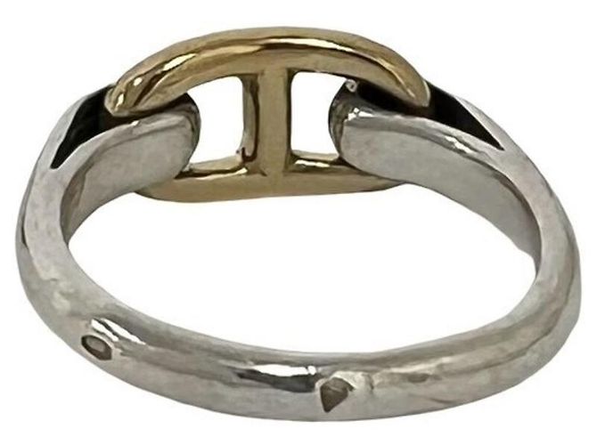 Hermès HERMES Vintage Chaine d'Ancre Ring Silber Golden - Ansicht 6
