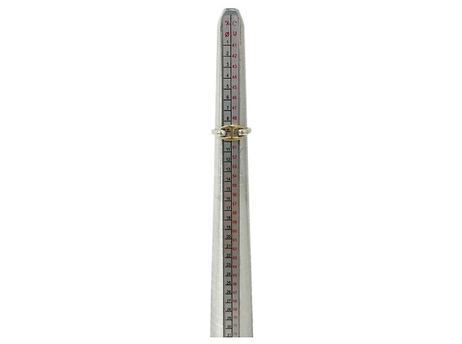 Hermès HERMES Vintage Chaine d'Ancre Ring Silber Golden - Ansicht 7