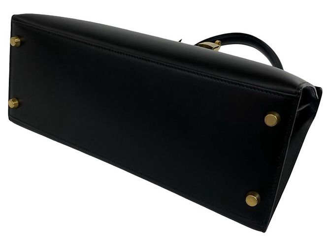 Hermès Borsa Hermes Kelly 28 in pelle Box Calf Nera Nero - vista 8