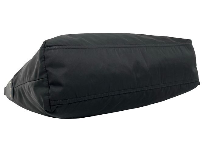 Tote Borsa Boston Prada in nylon nero e pelle - vista 7