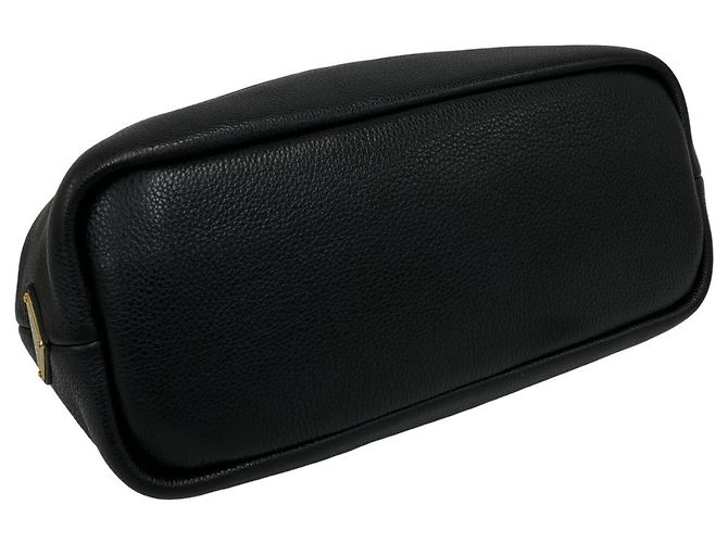 Prada Mini Tote Bag aus schwarzem Leder - Ansicht 7