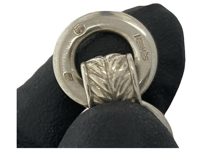 Hermès Hermes Vintage Leaf Charm Bracelet Silvery - view 3
