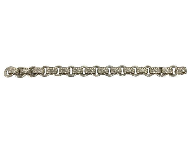 Hermès Hermes Vintage Leaf Charm Bracelet Silvery - view 5