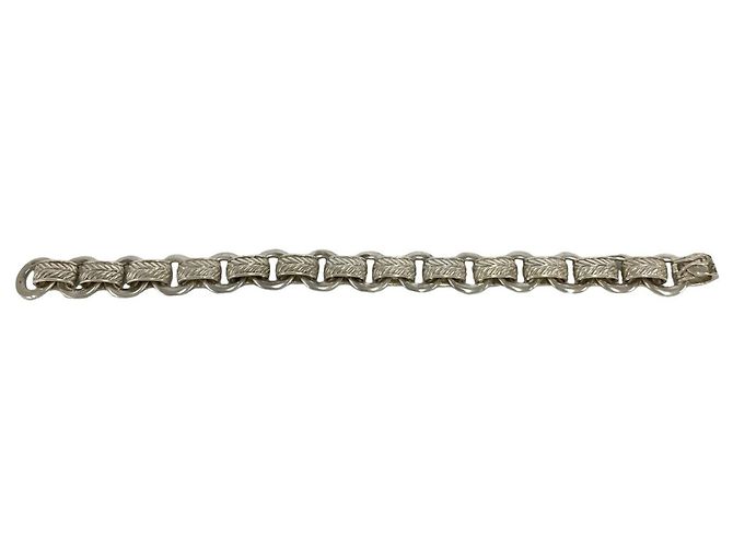 Hermès Hermes Vintage Leaf Charm Bracelet Silvery - view 6