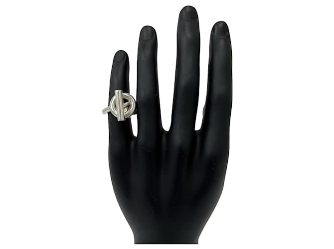 Hermès Hermes Croisette Bandring Silber - Ansicht 2