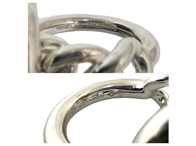 Hermès Hermes Croisette Bandring Silber - Ansicht 3