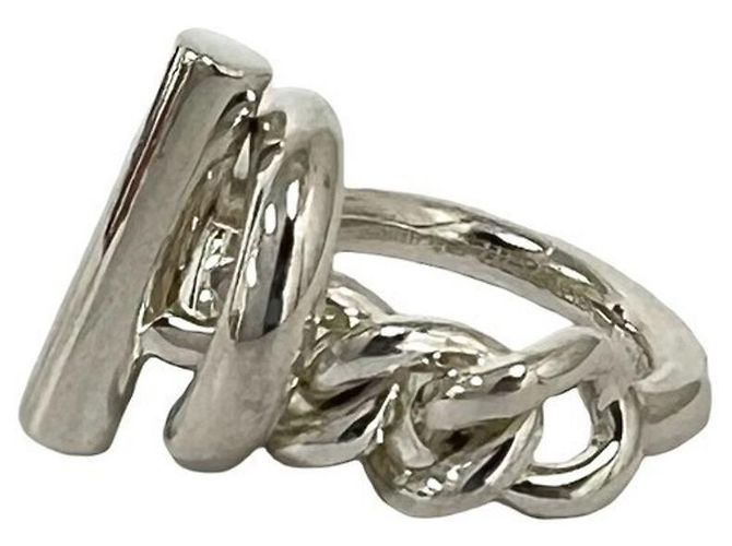 Hermès Hermes Croisette Bandring Silber - Ansicht 4