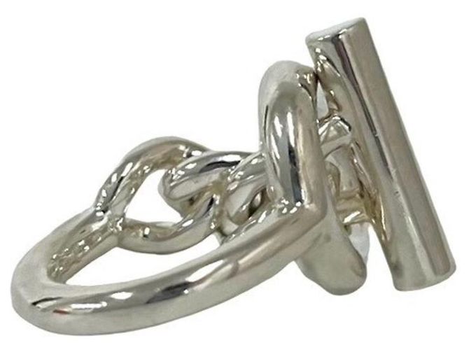 Hermès Hermes Croisette Bandring Silber - Ansicht 5