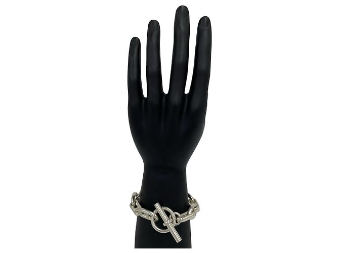 Hermès Hermes 11-Link Silver Charm Bracelet Silvery - view 2