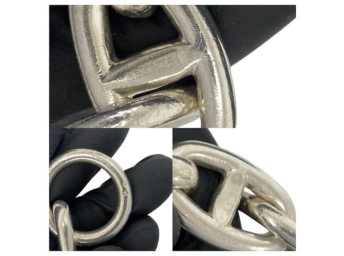 Hermès Hermes 11-Link Silver Charm Bracelet Silvery - view 3