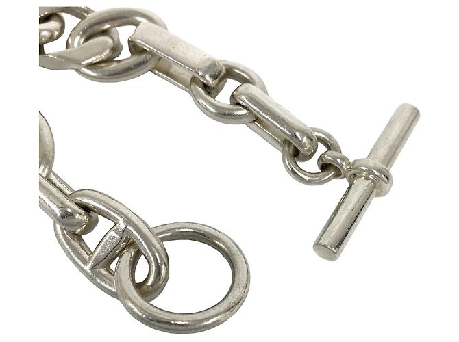 Hermès Hermes 11-Link Silver Charm Bracelet Silvery - view 4
