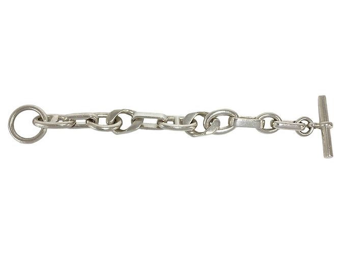 Hermès Hermes 11-Link Silver Charm Bracelet Silvery - view 5