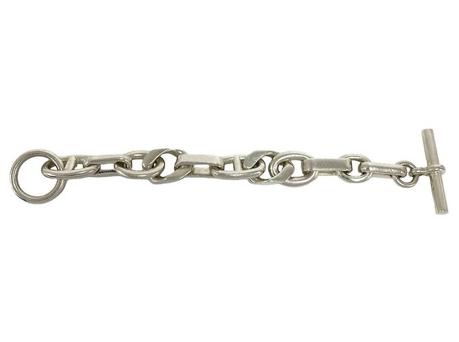 Hermès Hermes 11-Link Silver Charm Bracelet Silvery - view 6