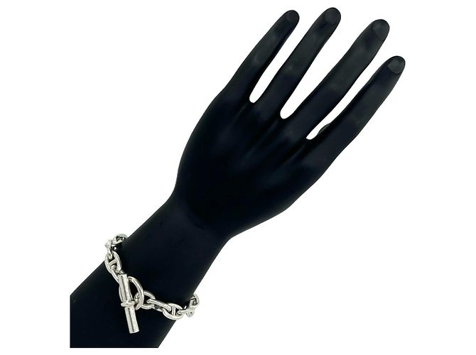 Hermès Bracciale con Charms Hermes Vintage Chaine d'Ancre MM Argento - vista 2