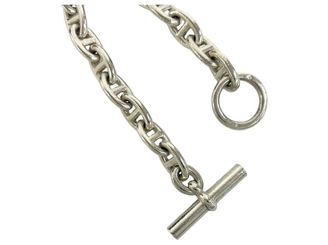 Hermès Bracciale con Charms Hermes Vintage Chaine d'Ancre MM Argento - vista 4
