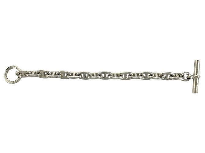 Hermès Bracciale con Charms Hermes Vintage Chaine d'Ancre MM Argento - vista 5