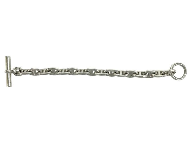 Hermès Bracciale con Charms Hermes Vintage Chaine d'Ancre MM Argento - vista 6