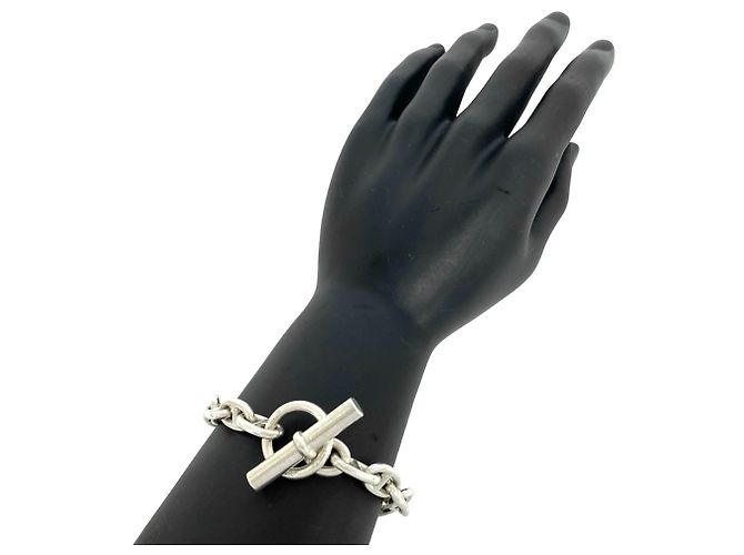 Hermès Bracciale con Charms Hermes Chaine d'Ancre MM Argento - vista 2