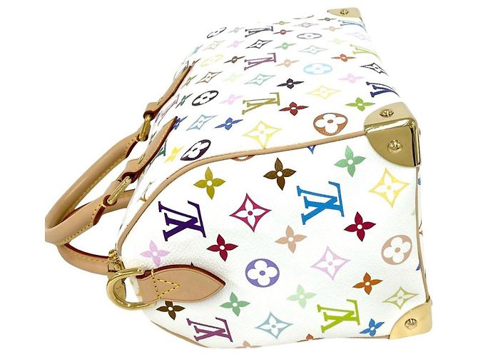 Borsa Louis Vuitton Speedy 25 Monogram Multicolor Marrone Multicolore - vista 5