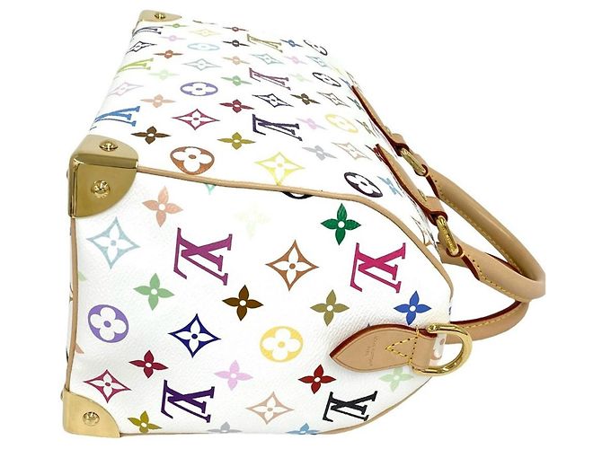 Borsa Louis Vuitton Speedy 25 Monogram Multicolor Marrone Multicolore - vista 6