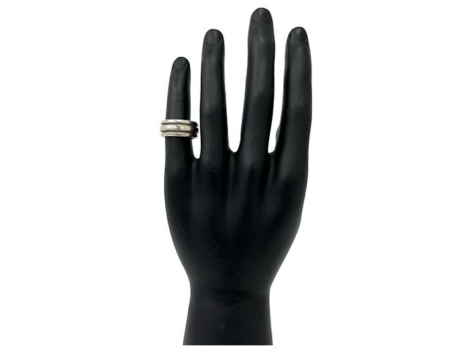 Tiffany & Co Anillo Tiffany Grooved Double Line Plata - vista 2