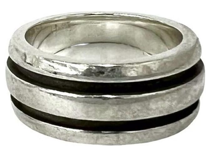 Tiffany & Co Anillo Tiffany Grooved Double Line Plata - vista 4