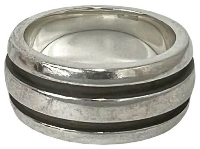 Tiffany & Co Anillo Tiffany Grooved Double Line Plata - vista 5