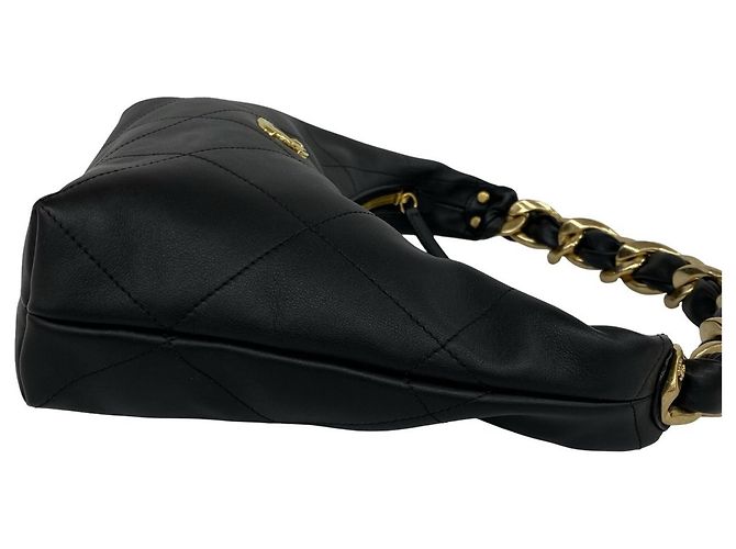 Borsa hobo Chanel in pelle nera Nero - vista 6