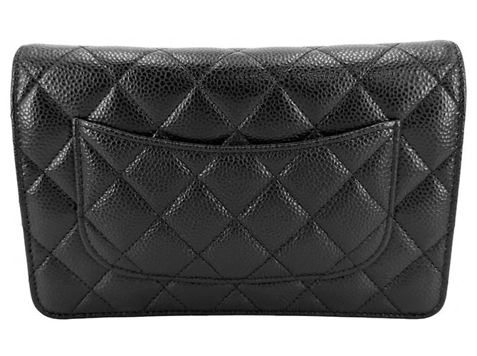 Portafoglio con catena Chanel Matelassé Nero - vista 2