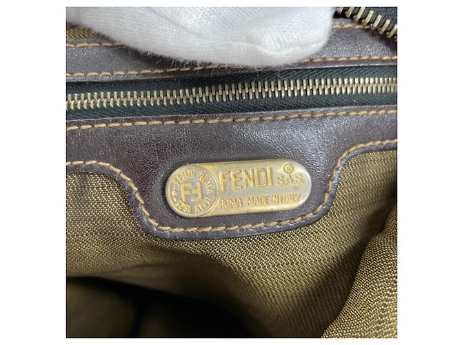 Borsa monospalla Zucca da donna Fendi Marrone - vista 13