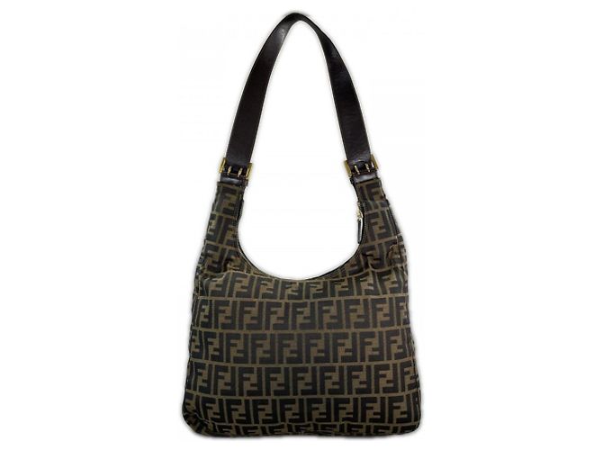 Borsa monospalla Zucca da donna Fendi Marrone - vista 2