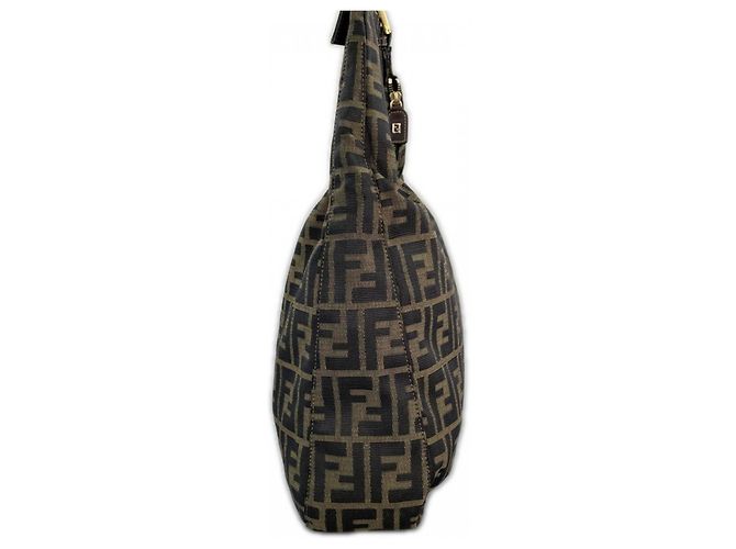 Borsa monospalla Zucca da donna Fendi Marrone - vista 3
