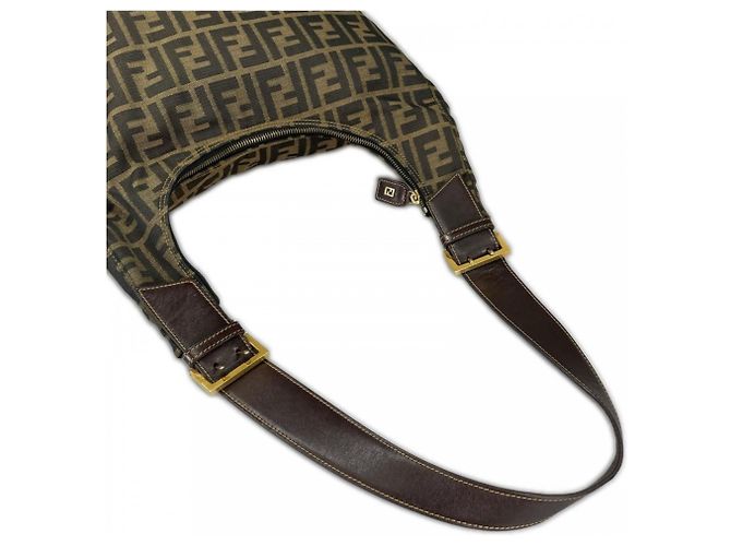 Borsa monospalla Zucca da donna Fendi Marrone - vista 5