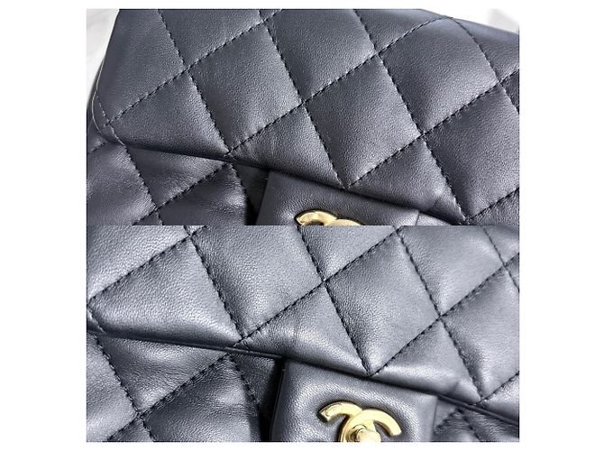 Borsa a tracolla Chanel Mini Matelassé Nero - vista 6