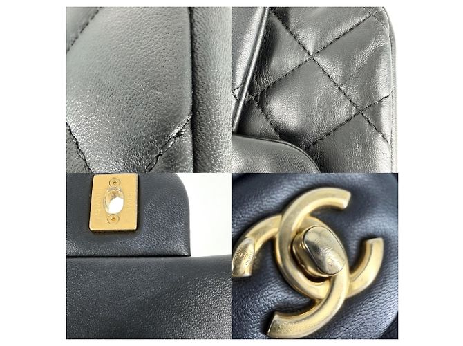 Borsa a tracolla Chanel Mini Matelassé Nero - vista 8
