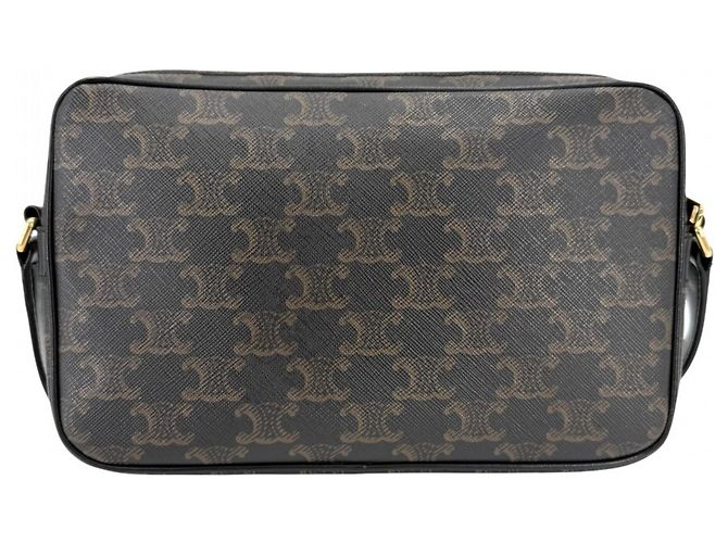 Triomphe Céline Celine Messenger Bag für Damen, Größe Medium Braun Schwarz - Ansicht 2