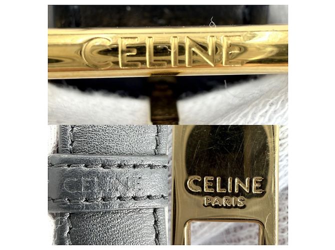 Triomphe Céline Celine Messenger Bag für Damen, Größe Medium Braun Schwarz - Ansicht 5