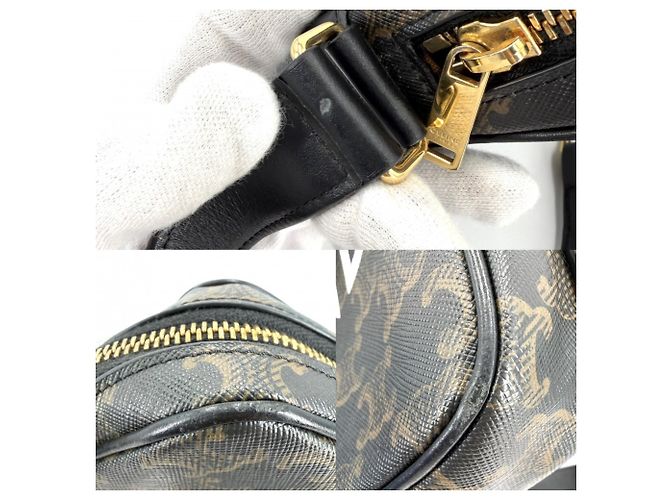 Triomphe Céline Celine Messenger Bag für Damen, Größe Medium Braun Schwarz - Ansicht 7