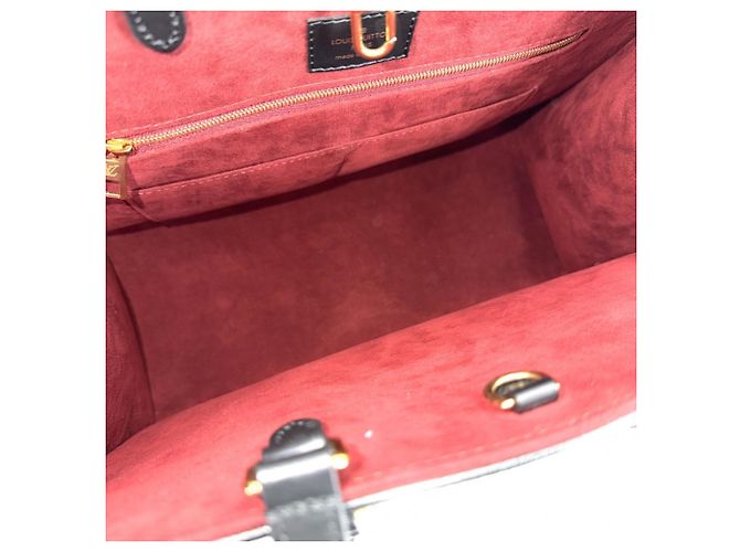 Borsa Louis Vuitton Monogram Empreinte OnTheGo MM Nero Beige - vista 4