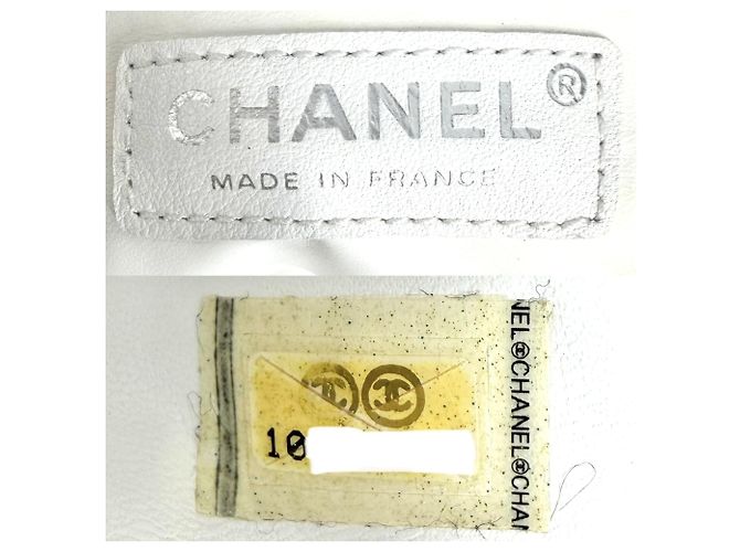 Borsa Tote Chanel in tela blu navy - vista 5