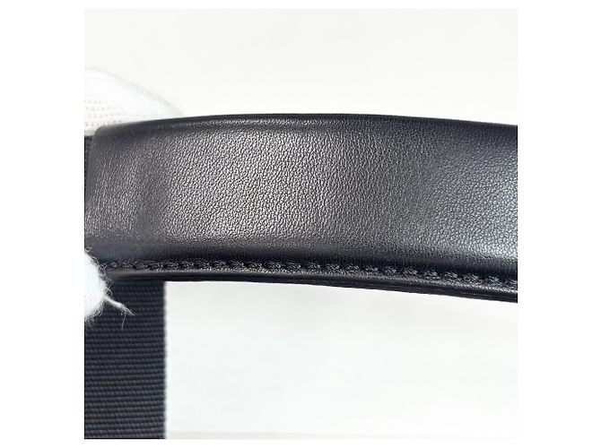 Borsa Tote Chanel in tela blu navy - vista 9