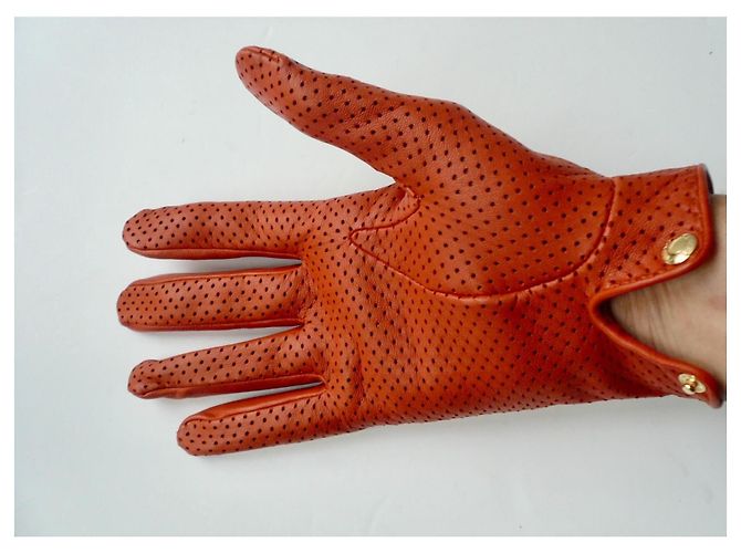 Autre Marque Causse Gantier Victoria Lederhandschuhe Ziegelrot Größe 8 Orange - Ansicht 4