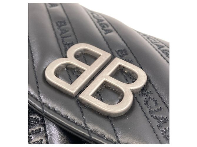 Everyday Borsa a tracolla Balenciaga BB Logo Chain Nero - vista 10