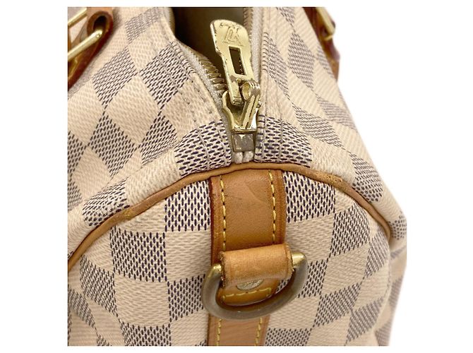 Borsa a mano Louis Vuitton Speedy Bandoulière 30 Blu Damier ebene - vista 13
