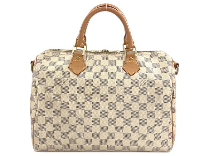 Borsa a mano Louis Vuitton Speedy Bandoulière 30 Blu Damier ebene - vista 2