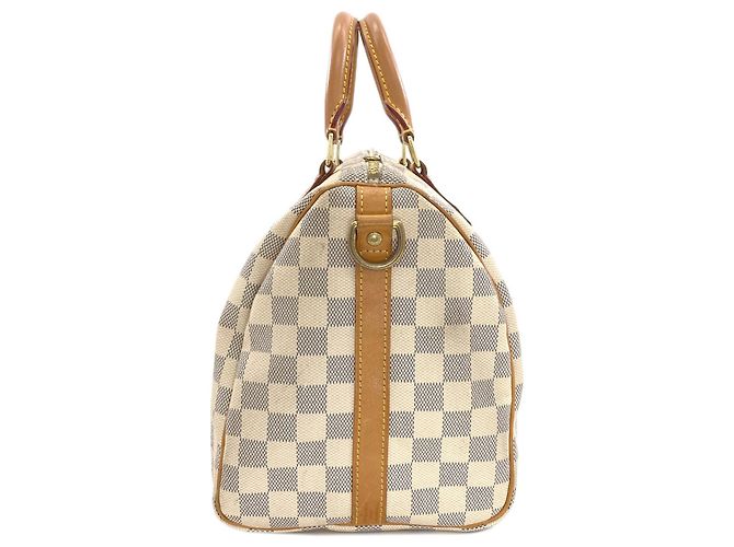 Borsa a mano Louis Vuitton Speedy Bandoulière 30 Blu Damier ebene - vista 3