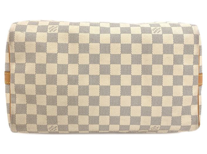 Borsa a mano Louis Vuitton Speedy Bandoulière 30 Blu Damier ebene - vista 4